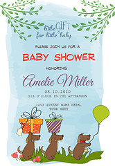 Image showing Lovely baby shower card