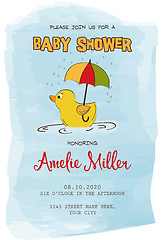 Image showing Lovely baby shower card