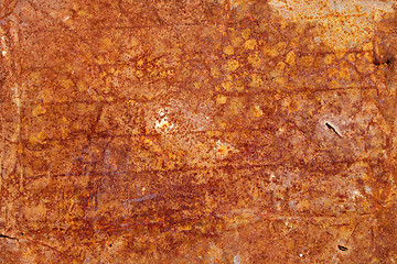 Image showing old rusty grunge metal wall