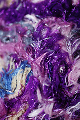 Image showing Brightly Coloured Purple Yarn