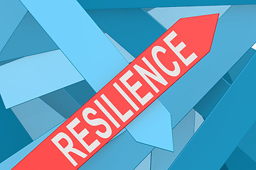 Image showing Resilience arrow pointing upward