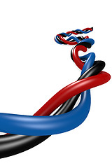 Image showing Isolated wire on white