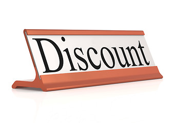 Image showing Discount word on table tag