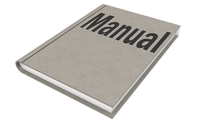 Image showing Manual Isolated on the white background