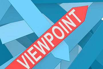 Image showing Viewpoint arrow pointing upward