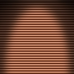 Image showing Copper-colored tube background texture lit from above