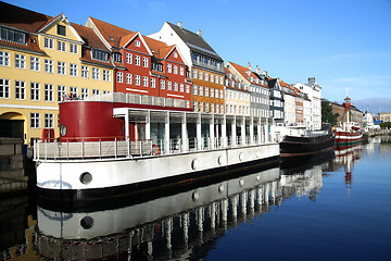 Image showing Nyhavn (new Harbor) in Copenhagen, Denmark