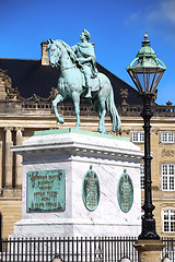 Image showing Amalienborg palace in Copenhagen, Denmark