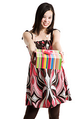 Image showing Giving a gift