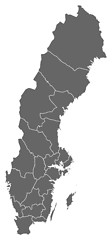 Image showing Map - Sweden