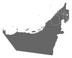 Image showing Map - United Arab Emirates