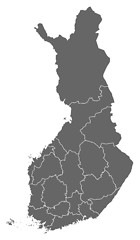 Image showing Map - Finland