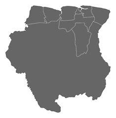 Image showing Map - Suriname