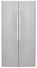 Image showing Modern refrigerator isolated