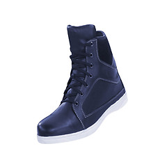 Image showing Blue sneakers isolated