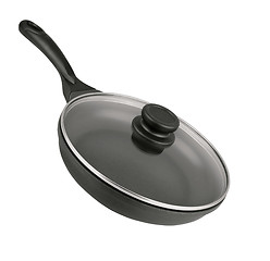 Image showing black frying pan isolated