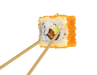 Image showing Sushi roll isolated