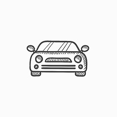 Image showing Car sketch icon.