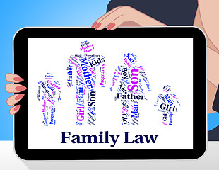 Image showing Family Law Represents Blood Relation And Attorney