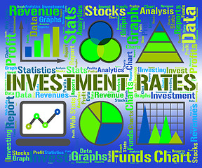 Image showing Investment Rates Represents Invested Percent And Percentage