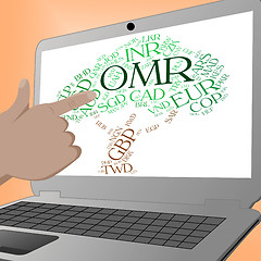 Image showing Omr Currency Indicates Omani Rials And Foreign