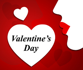 Image showing Valentines Day Indicates Lover Valentine\'s And Wife