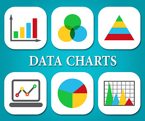 Image showing Data Charts Indicates Business Graph And Bytes