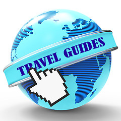 Image showing Travel Guides Represents Tours Touring And Holidays