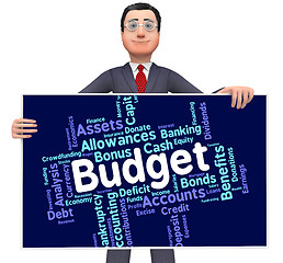 Image showing Budget Words Indicates Budgets Accounting And Costing