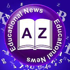 Image showing Education News Shows Social Media And Article