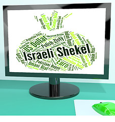 Image showing Israeli Shekel Represents Foreign Exchange And Currencies