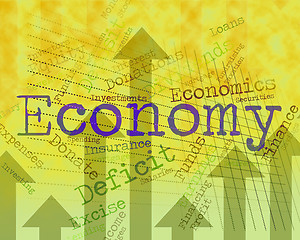 Image showing Economy Word Indicates Macro Economics And Economies