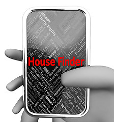 Image showing House Finder Represents Web Site And Discover