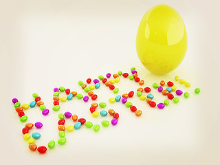 Image showing Easter eggs as a \