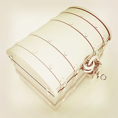 Image showing The chest. 3D illustration. Vintage style.