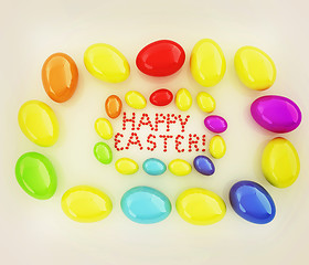 Image showing Easter eggs as a \