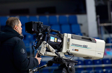 Image showing Director and TV camera