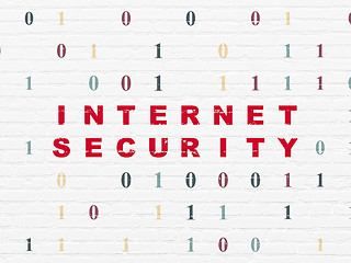 Image showing Safety concept: Internet Security on wall background