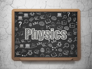 Image showing Studying concept: Physics on School board background