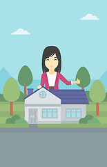 Image showing Real estate agent giving thumb up.