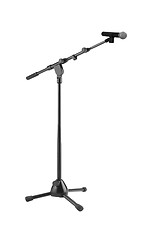 Image showing Microphone and stand isolated