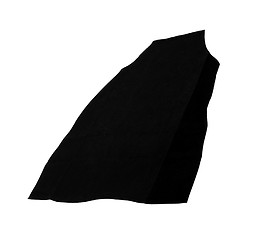 Image showing Black apron isolated