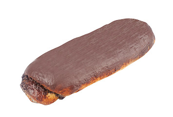 Image showing Sweet bun with chocolate 