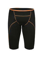 Image showing black tight cycling shorts isolated 