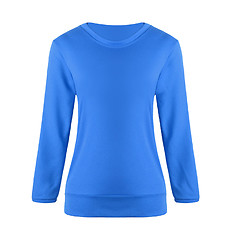 Image showing blue sweater isolated