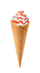 Image showing soft serve ice cream isolated