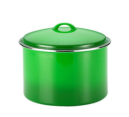 Image showing green cooking pot