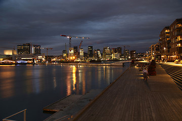 Image showing Panoramic View Of Modern buildings in Oslo, Norway 