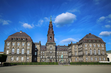 Image showing Christiansborg Palace in Copenhagen, Denmark