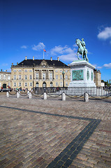 Image showing Amalienborg palace in Copenhagen, Denmark